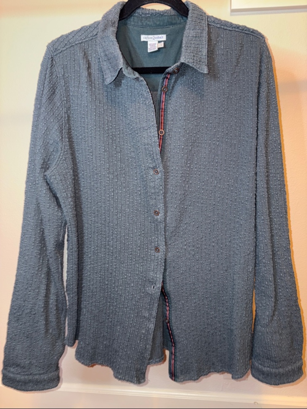 Carbon2Cobalt Creekside Button-Down Shirt - Eucalyptus